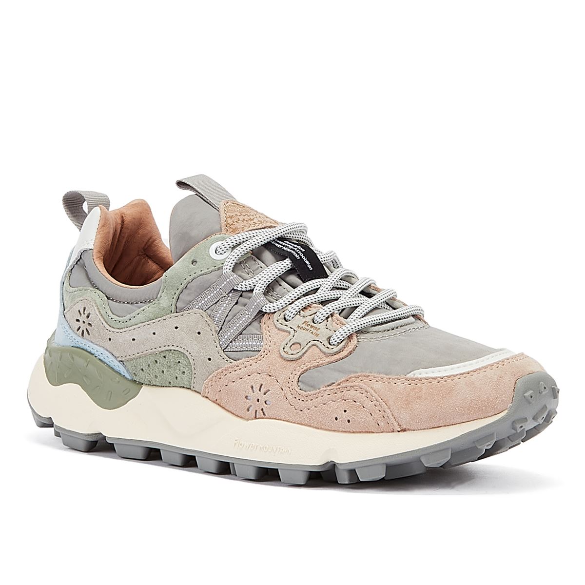 Flower Mountain Yamano 3 Uni Suede Nylon Women's Pink Sneakers