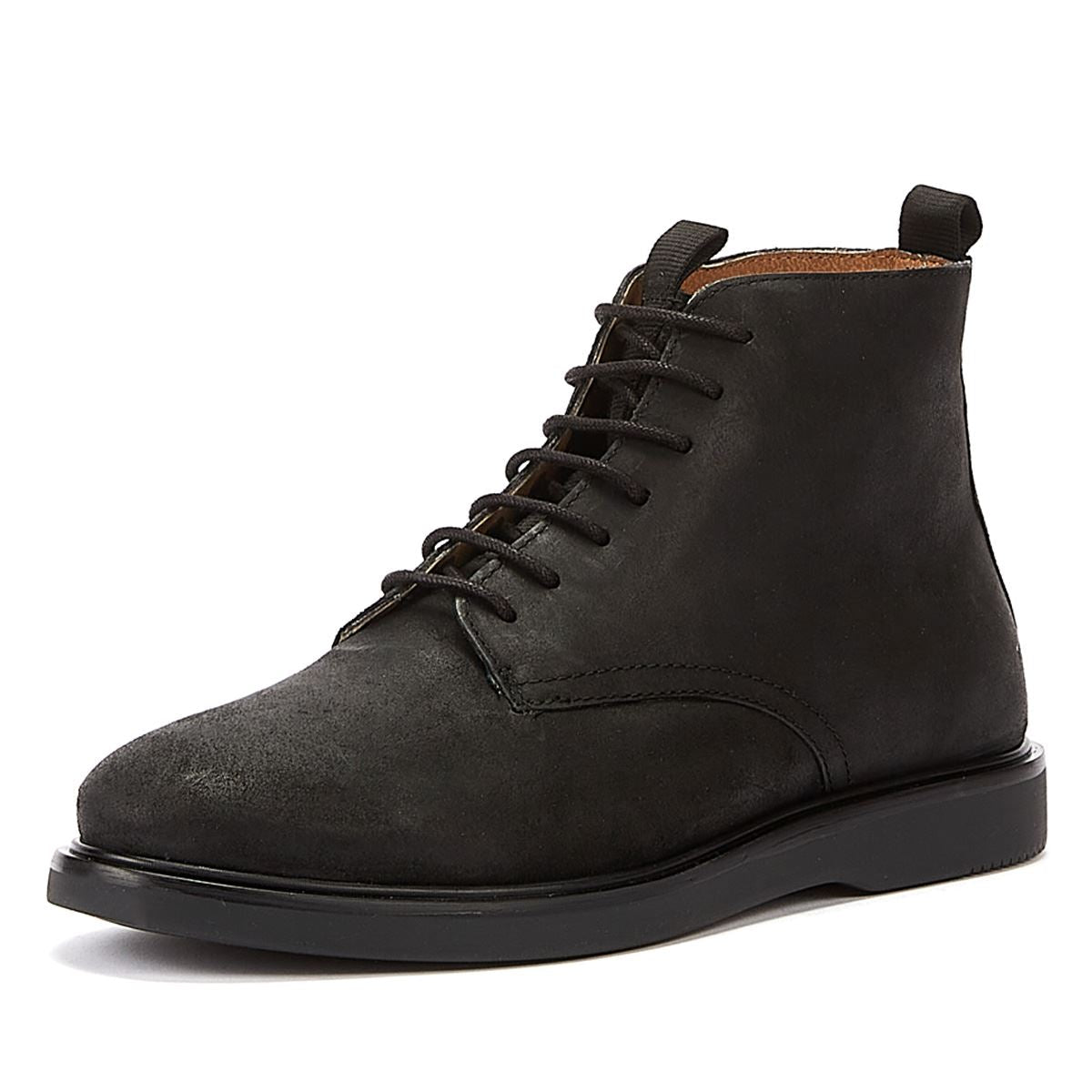 H By Hudson Troy Oiled Suede Men's Black Boot