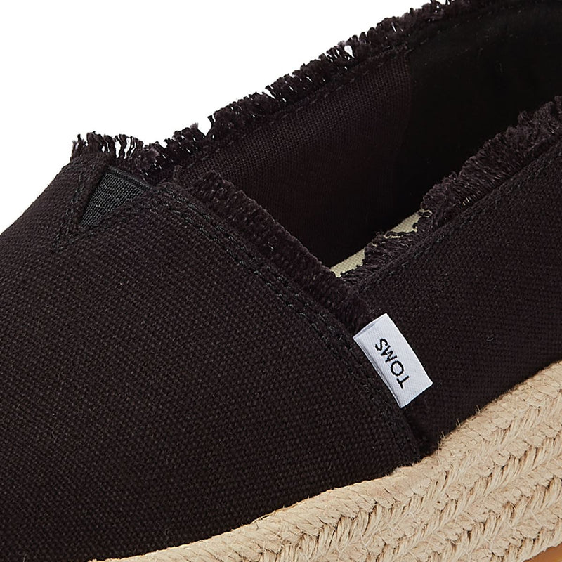 TOMS Canvas Valencia Women's Black Espadrilles