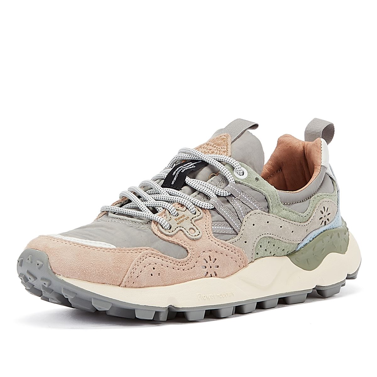Flower Mountain Yamano 3 Uni Suede Nylon Women's Pink Sneakers