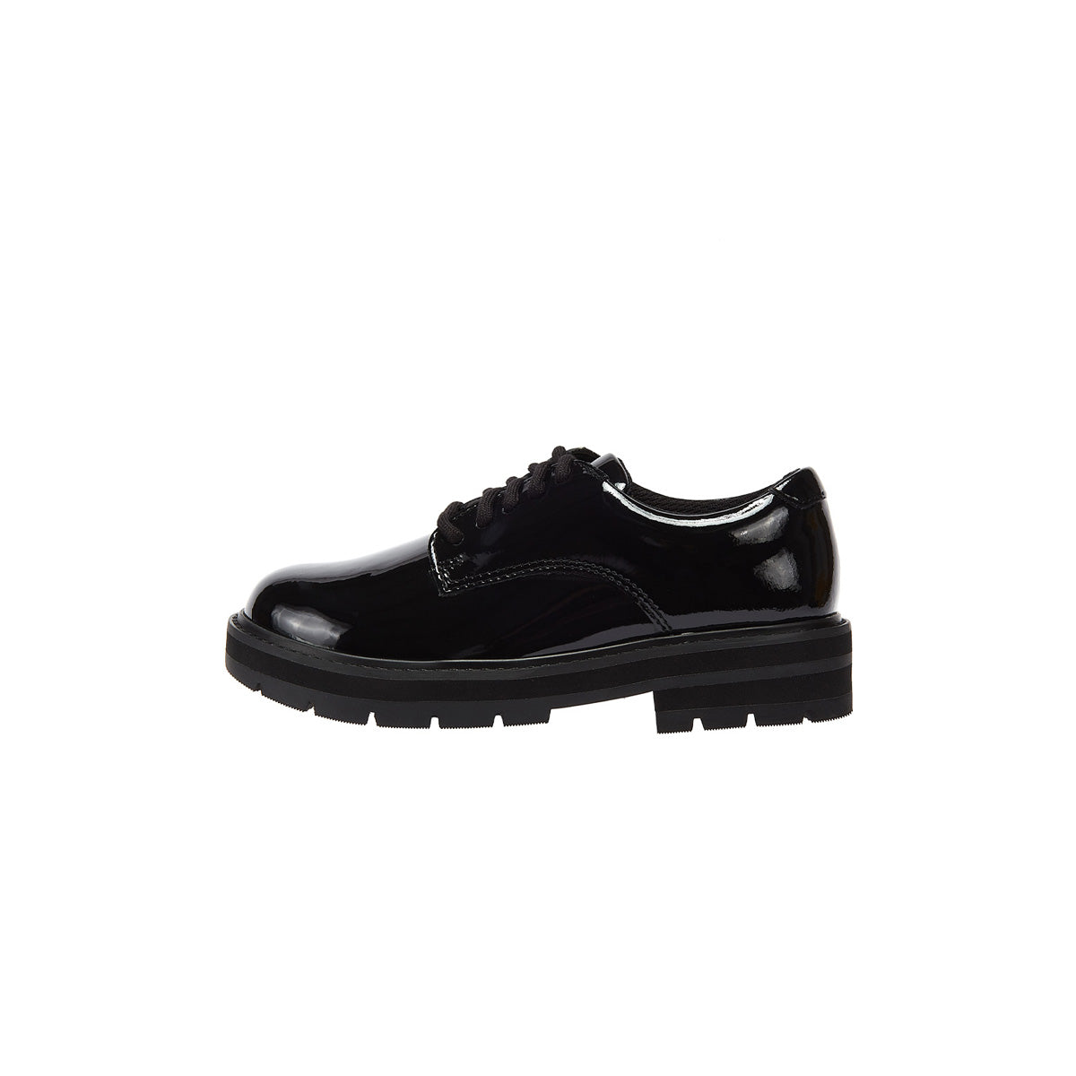 Clarks Prague Lace O Junior Black Shoes