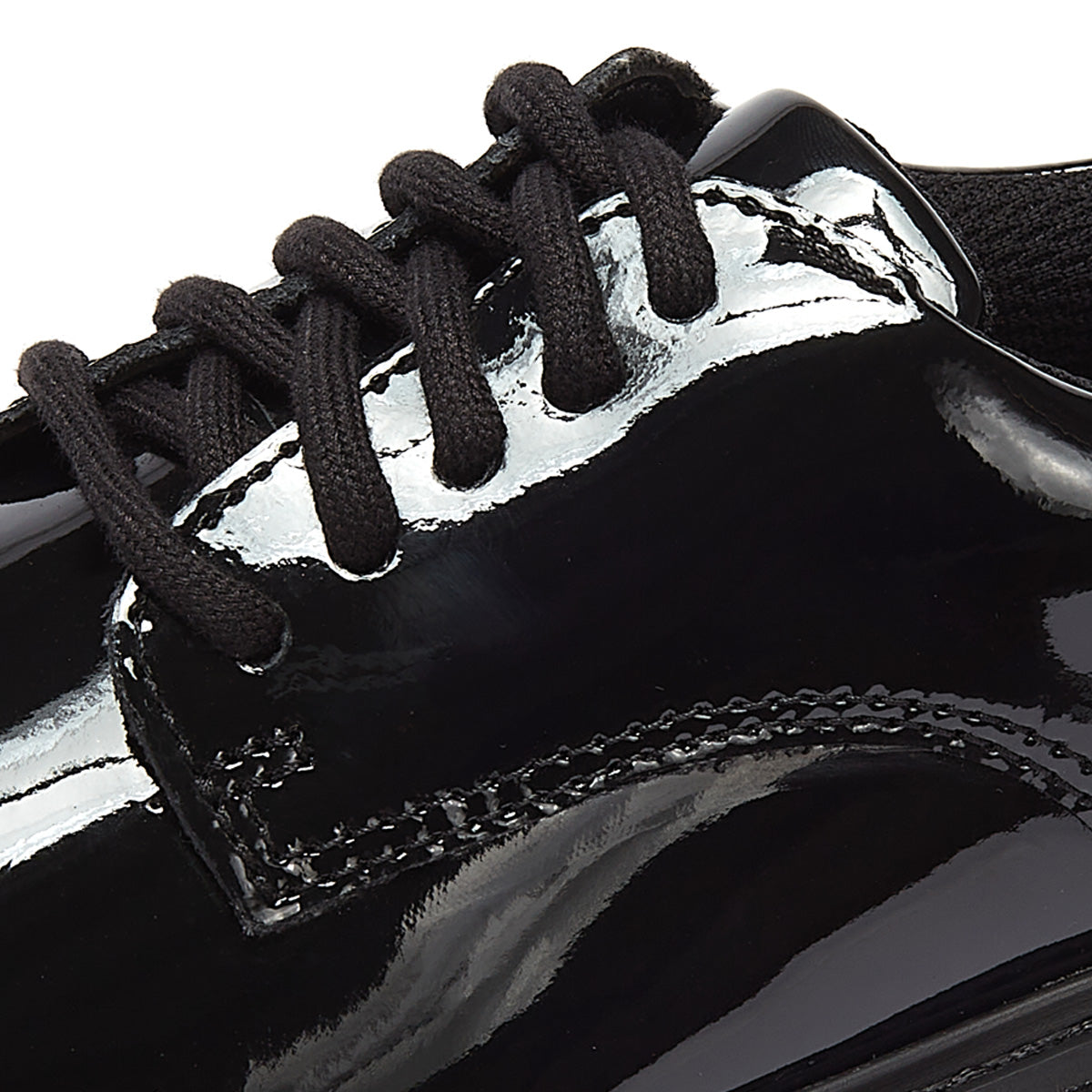 Clarks Prague Lace O Junior Black Shoes