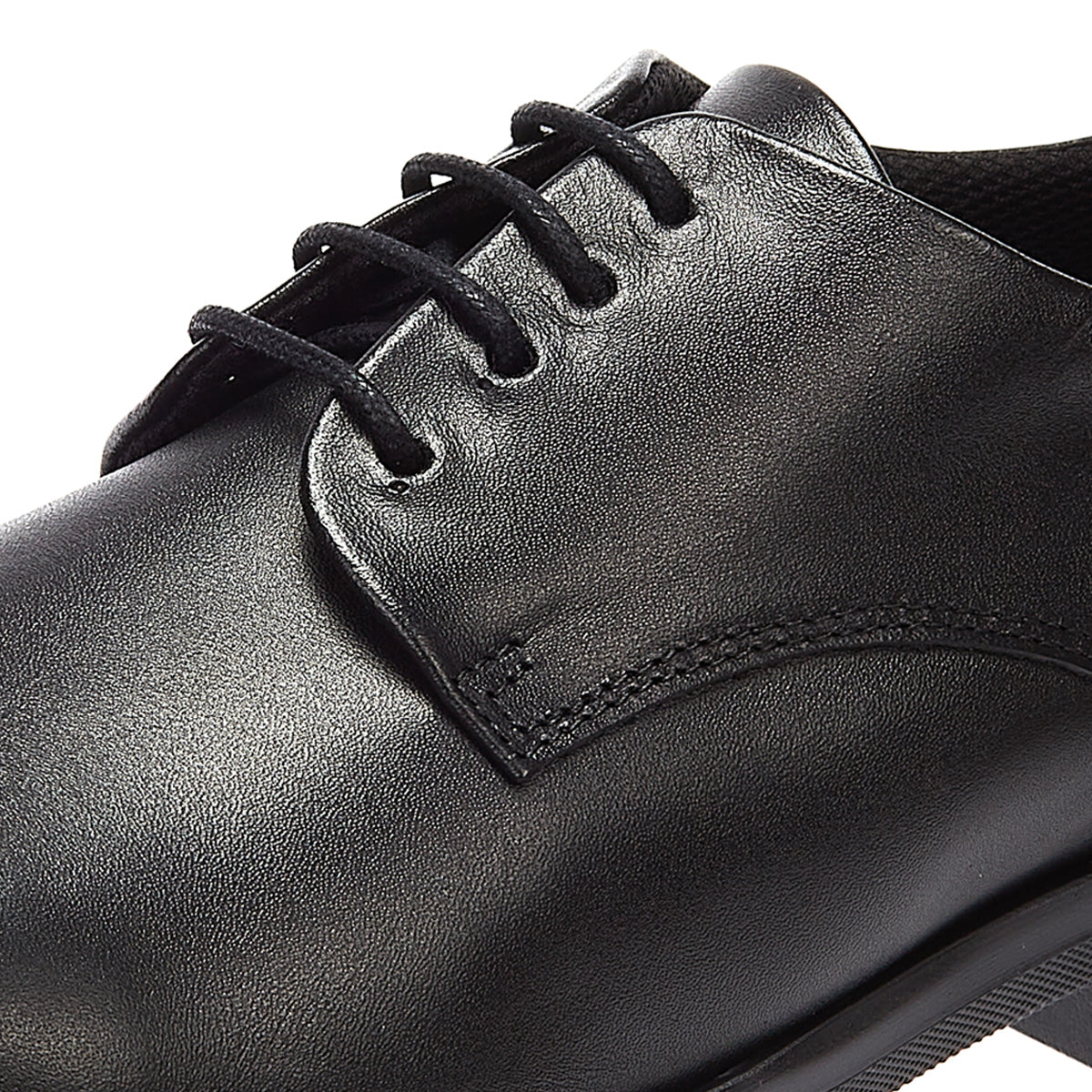 Clarks Teala Lace Leather Womens Black Shoes