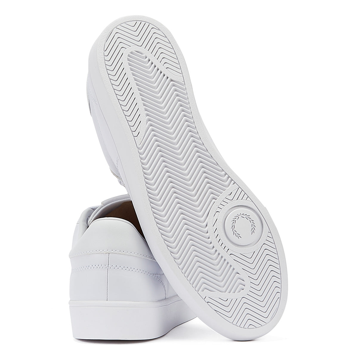 Fred Perry Spencer Leather Mens White / Silver Sneakers