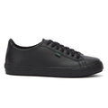 Kickers Youth Black Leather Tovni Lacer Sneakers