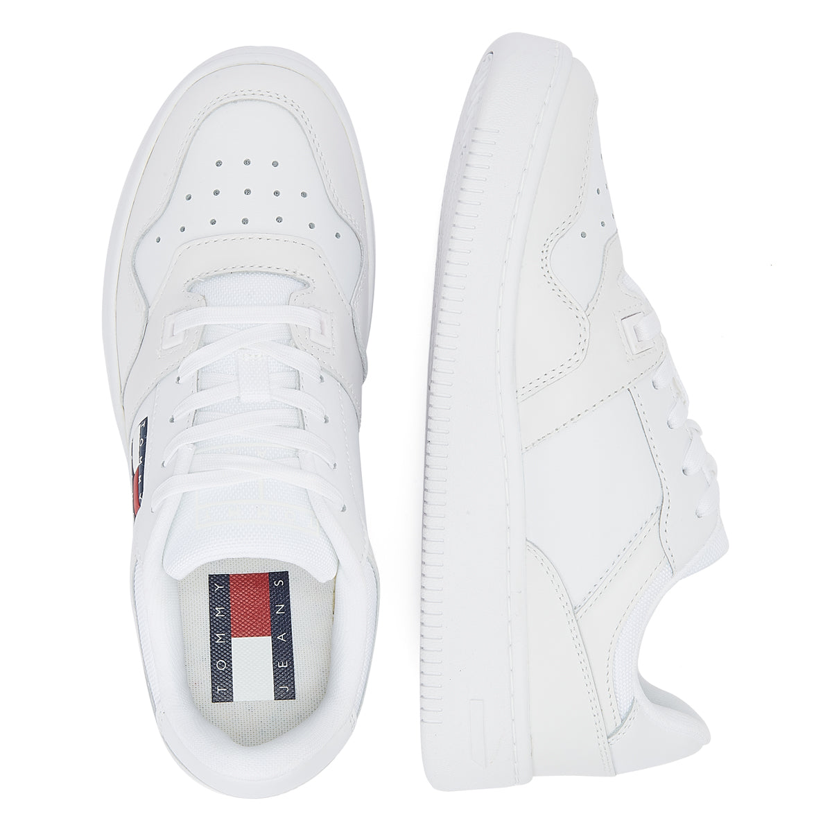 Tommy Jeans Retro Basket Womens White Sneakers