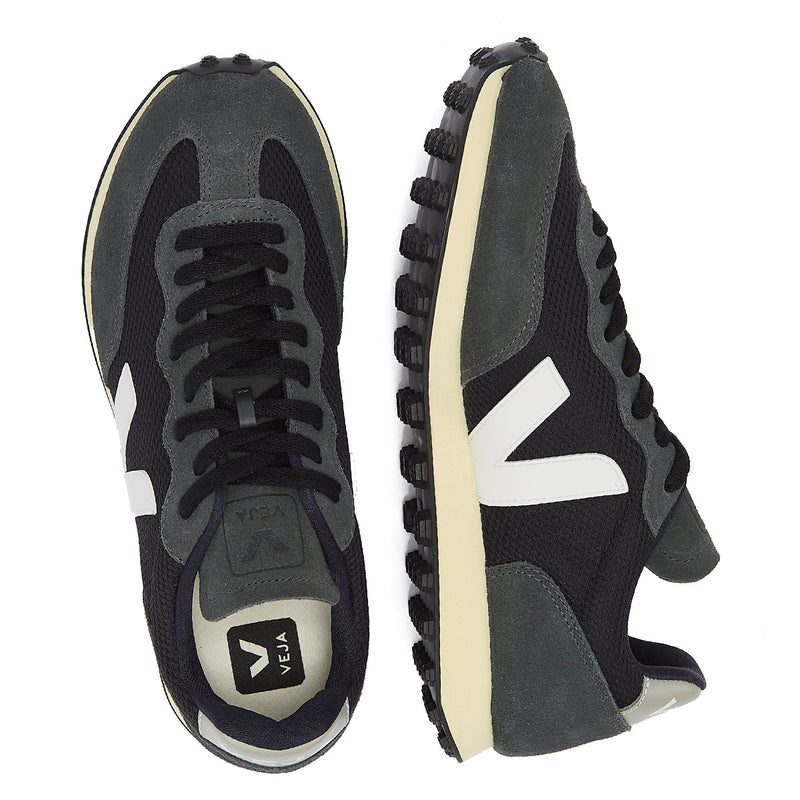 Veja Rio Branco Alveomesh Womens Black / White / Oxford Grey Sneakers