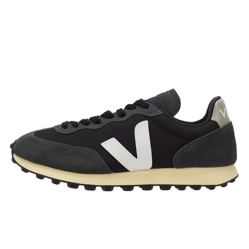 Veja Rio Branco Alveomesh Womens Black / White / Oxford Grey Sneakers