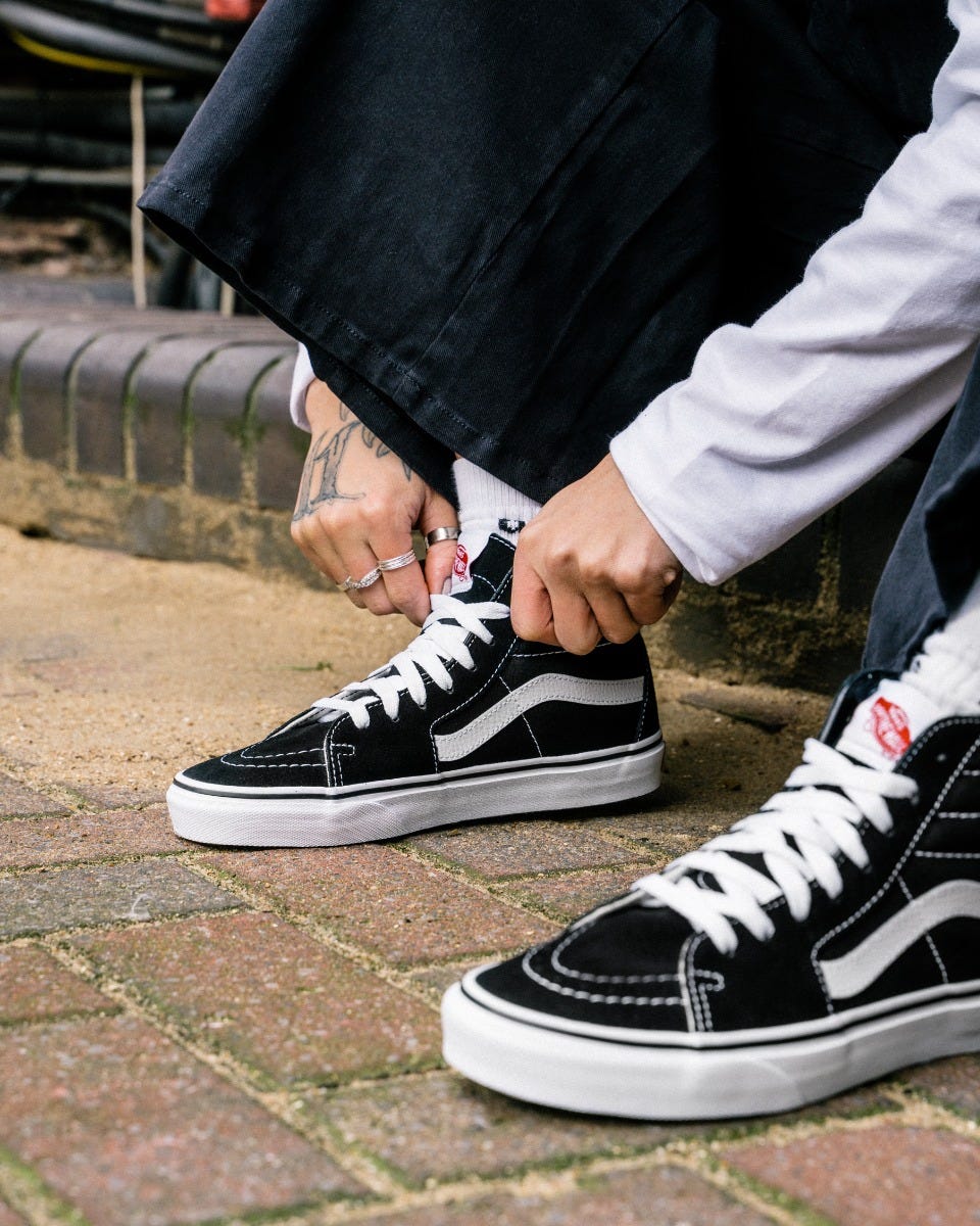 Vans SK8 Hi Black / White Sneakers