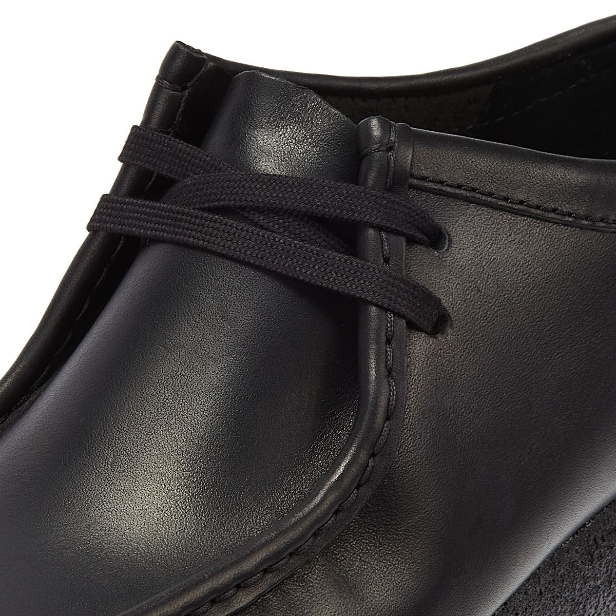 Clarks Wallabee Leather Men's Black Lace-Up Shoes