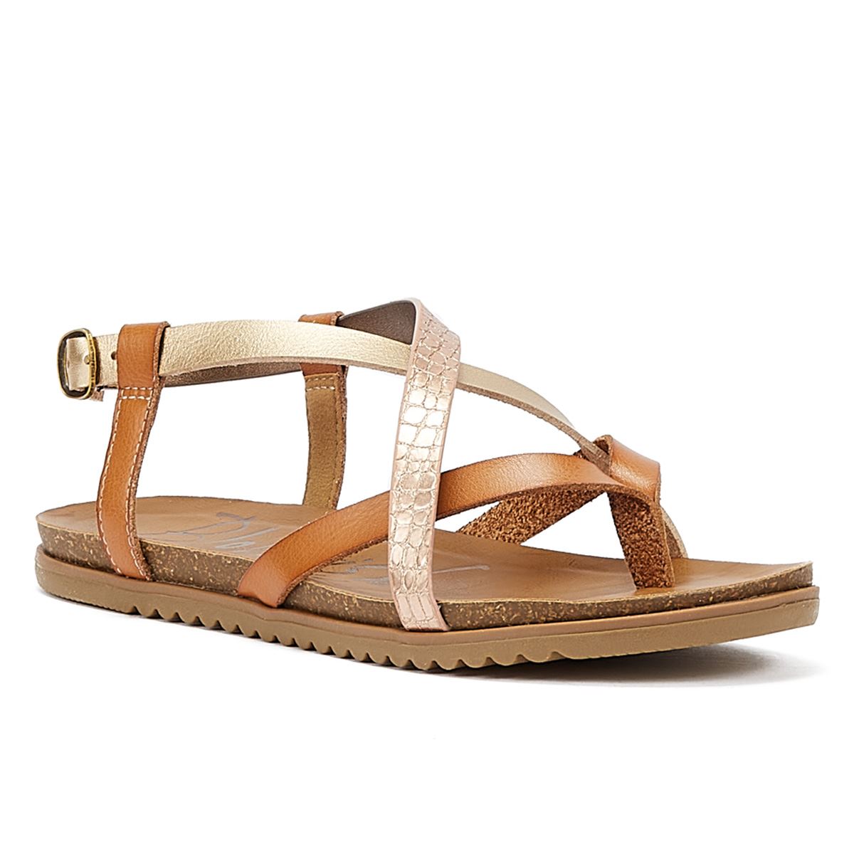 Blowfish Malibu Mirenda Honey Multi Strap Women's Beige Sandal