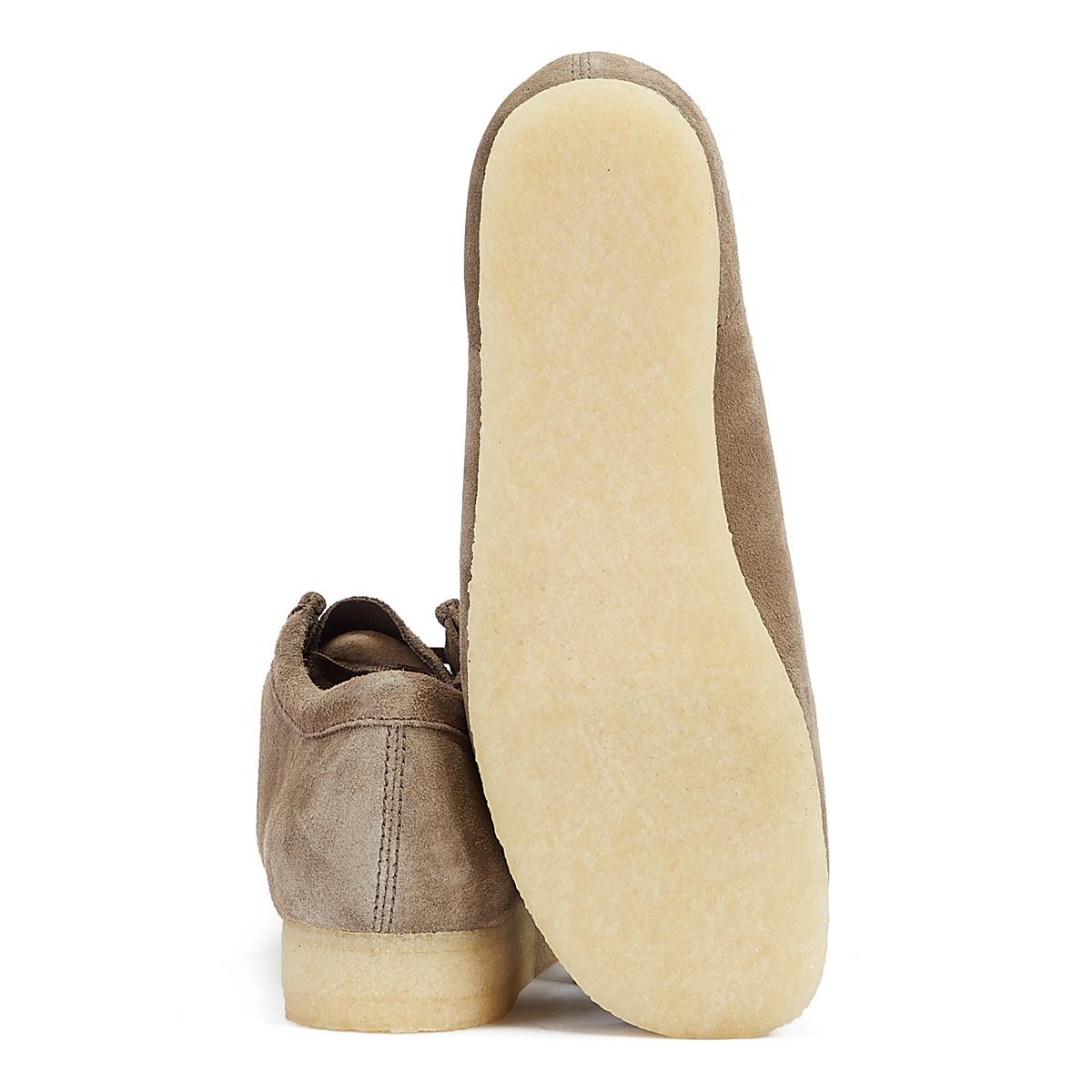 Clarks Originals Wallabee Suede Men's Grey Lace-Up Shoes