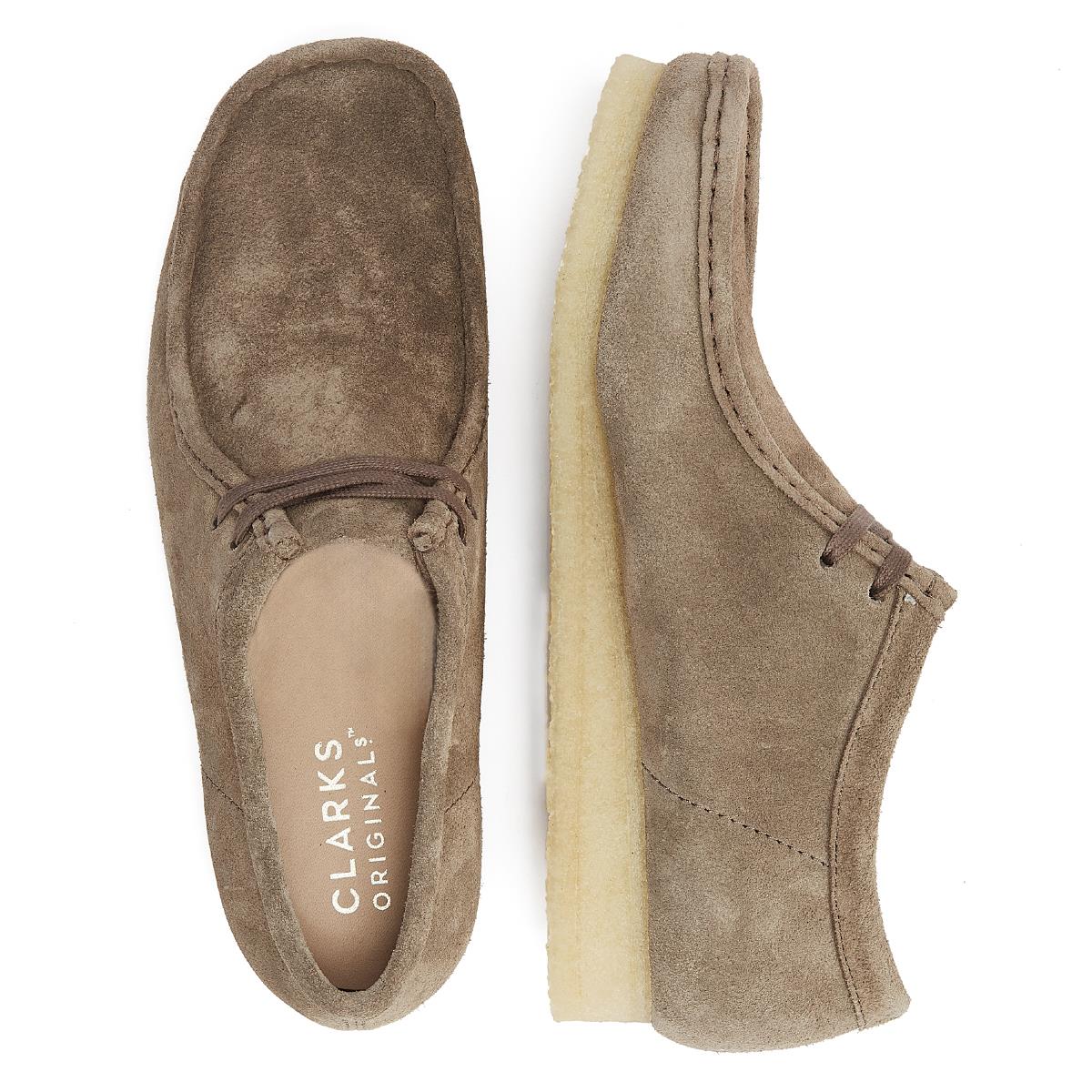 Clarks Originals Wallabee Suede Men's Grey Lace-Up Shoes