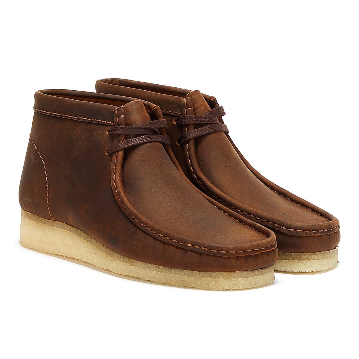 Clarks Wallabee Beeswax Men's Brown Boots