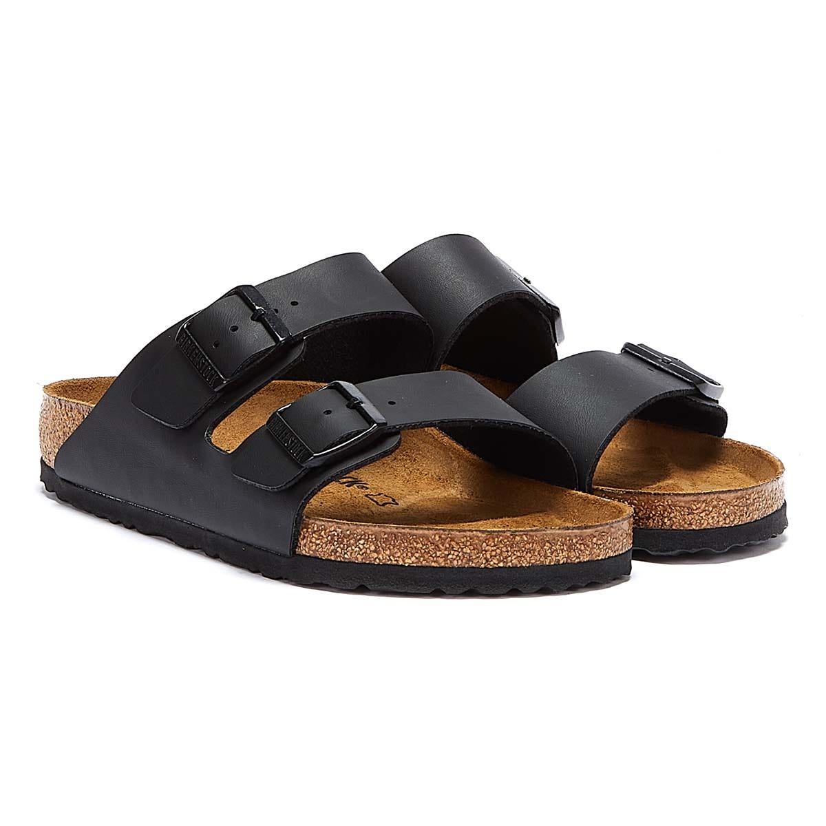 Birkenstock Arizona Birko-Flor Womens Black Regular Sandals display picture 3