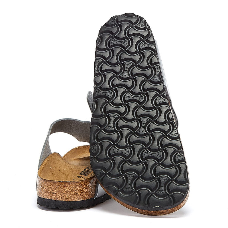 Birkenstock Gizeh Birko Flor Womens Silver Sandals