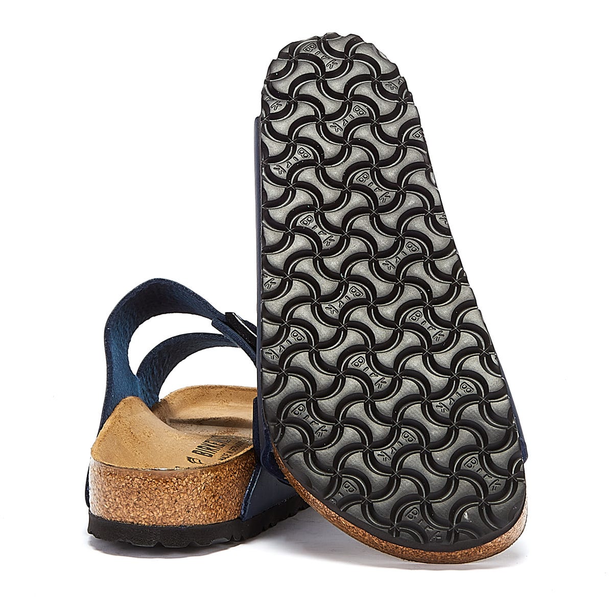 Birkenstock Arizona Birko Flor Navy Sandals