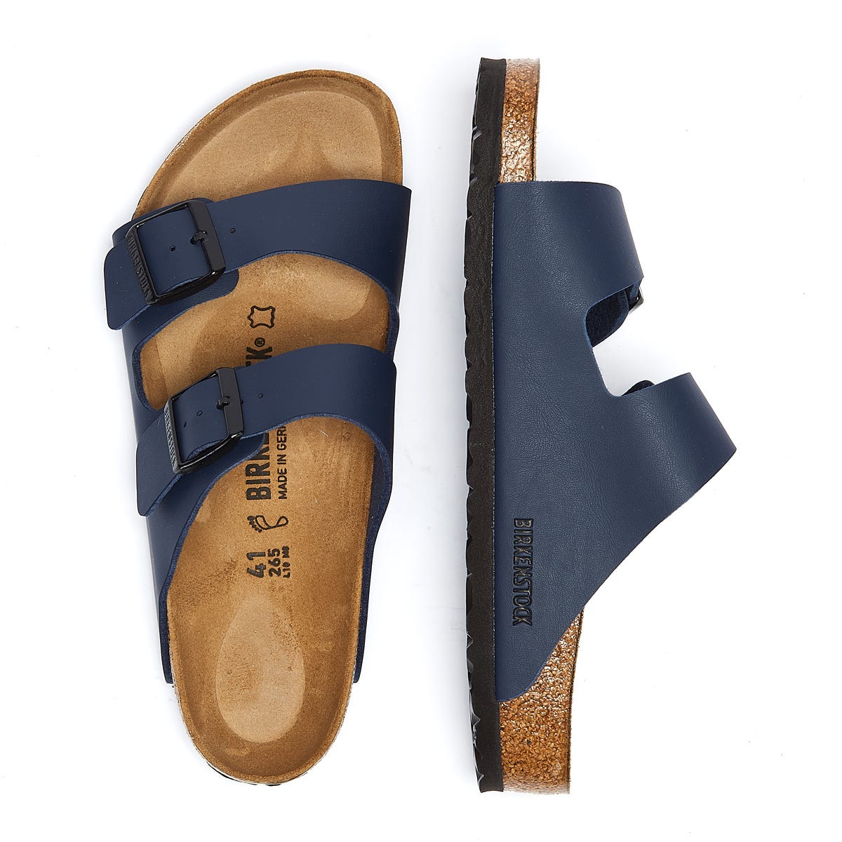 Birkenstock Arizona Birko Flor Navy Sandals