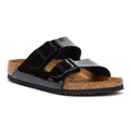 Birkenstock Arizona Birko Flor Patent Womens Black Sandals