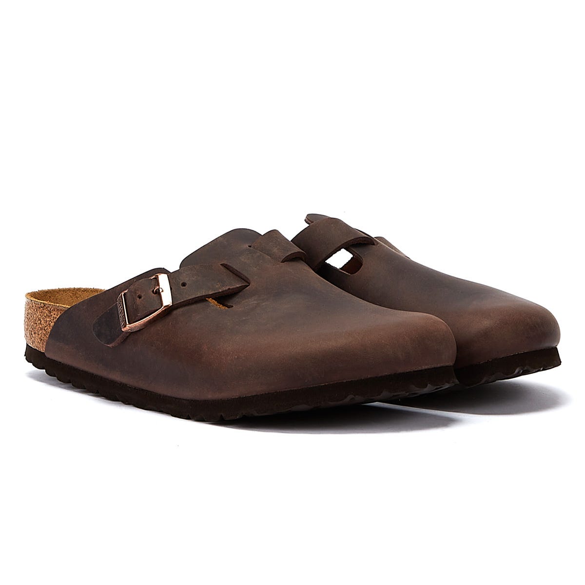 Birkenstock Boston Oiled Nubuck Habana Clogs