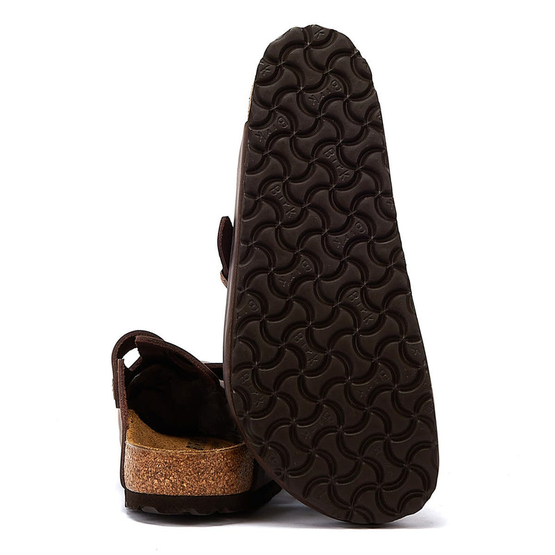 Birkenstock Boston Oiled Nubuck Habana Clogs