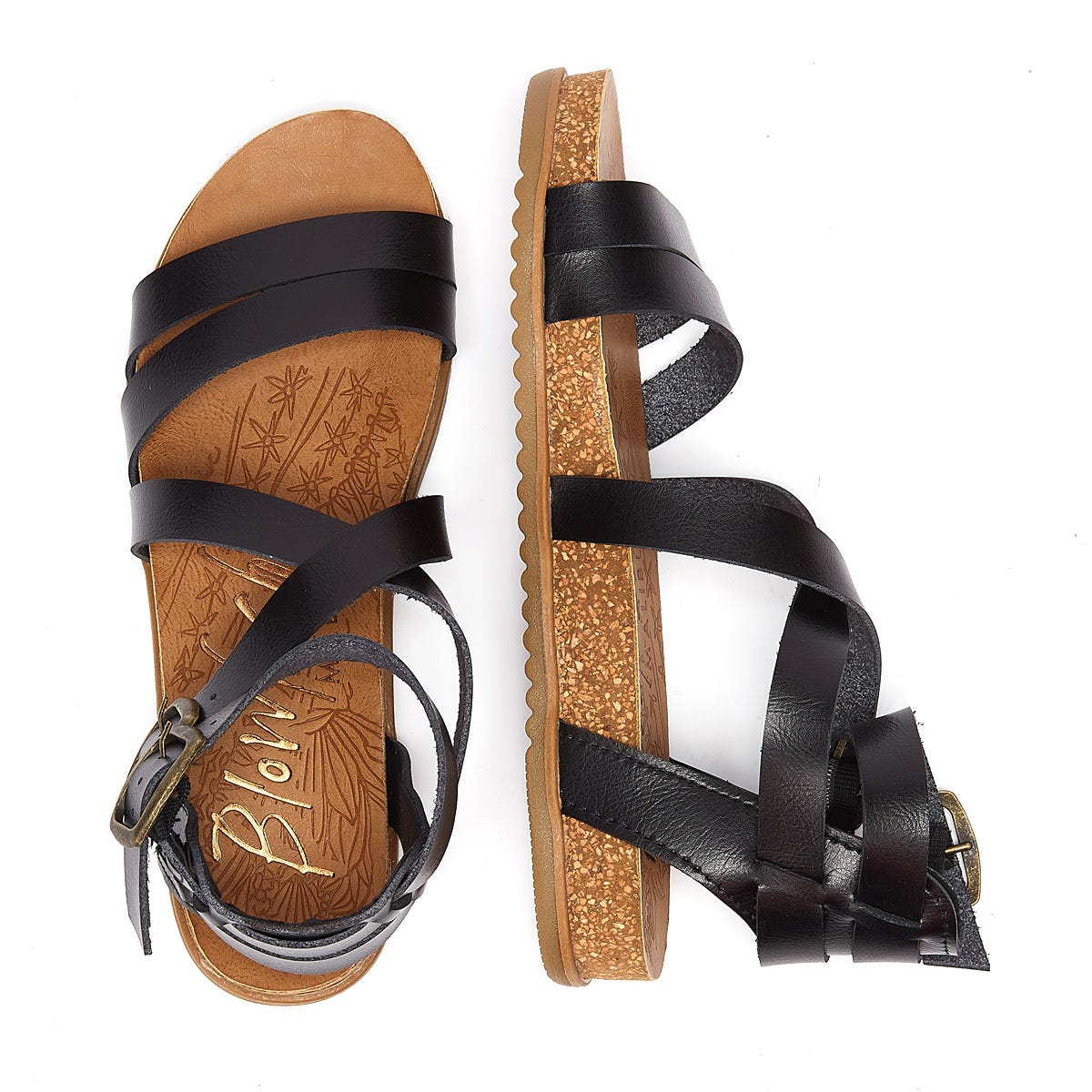 Blowfish Malibu Fandie Womens Black Sandals