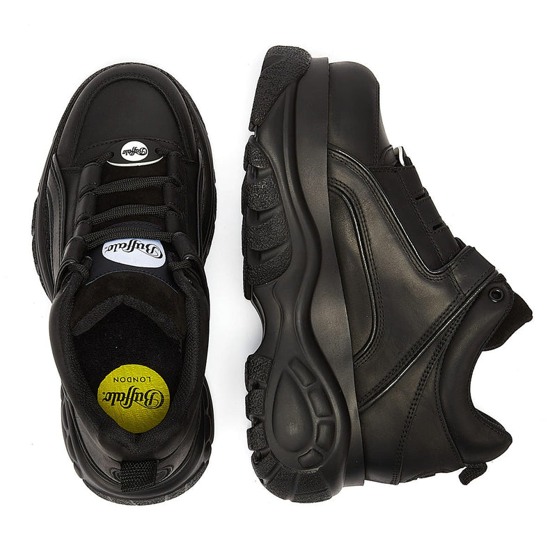 Buffalo London 1339-14 Womens Black Sneakers