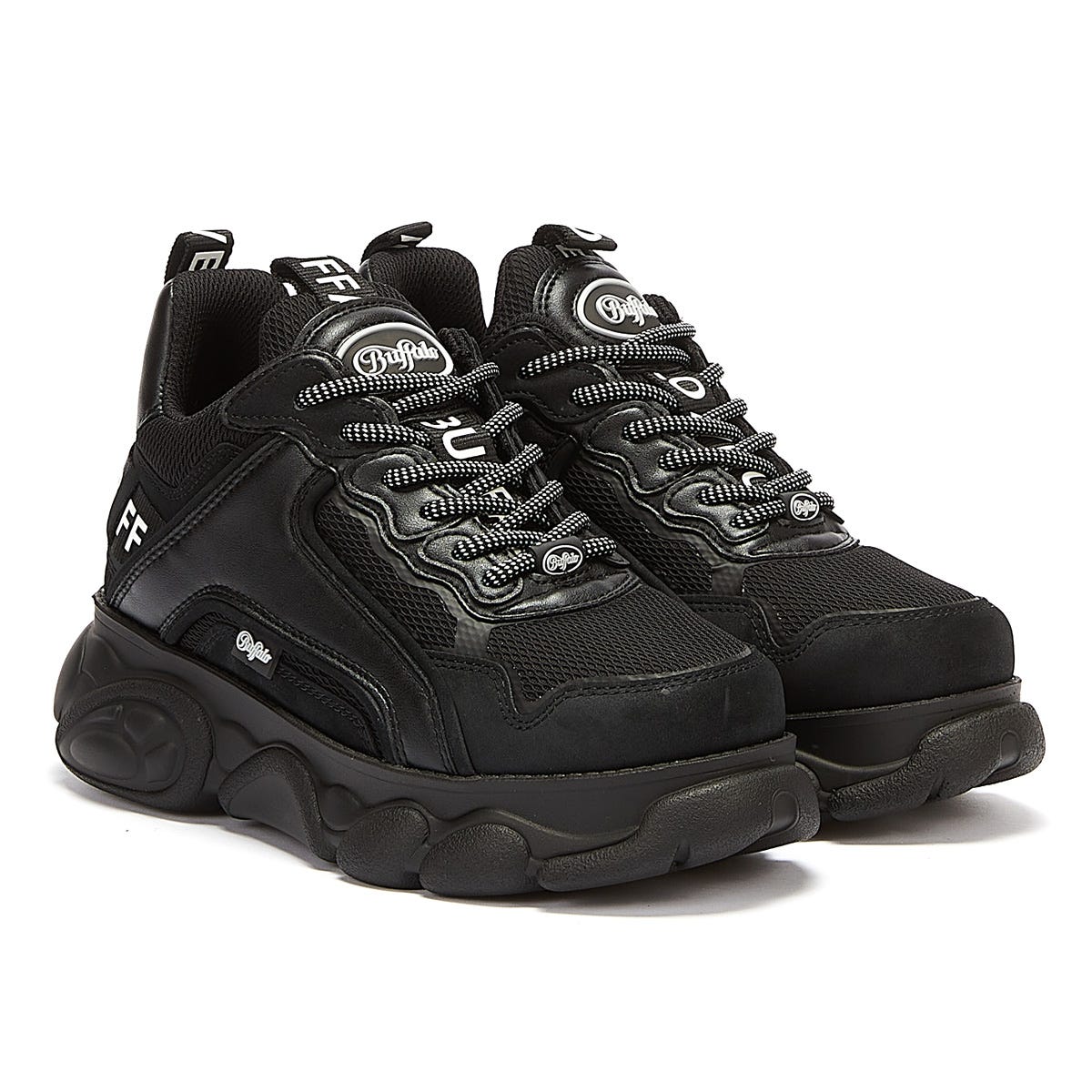 Buffalo Chai Womens Black Sneakers