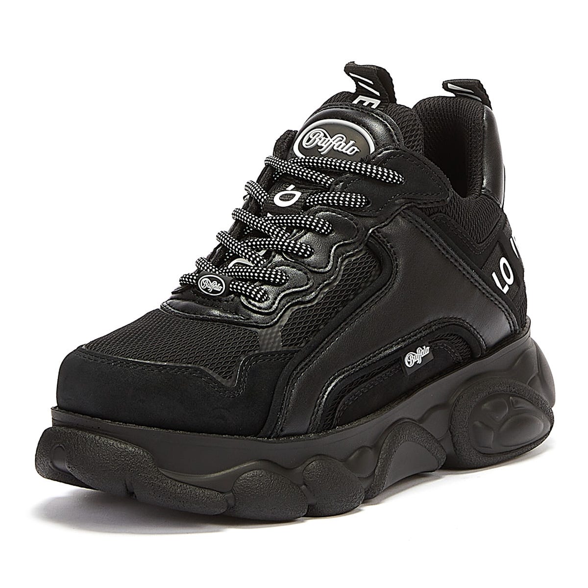 Buffalo Chai Womens Black Sneakers