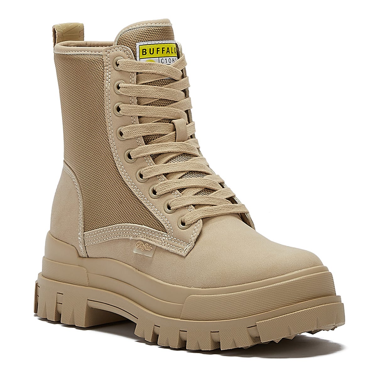 Buffalo Aspha Com2 Womens Cream Boots