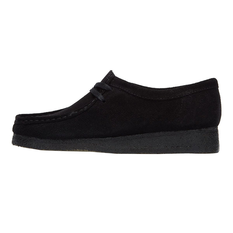 Clarks Originals Wallabee Suede Womens Black Shoes