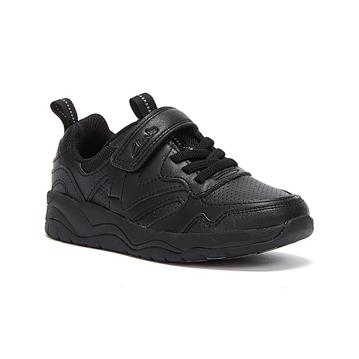 Clarks Cloweder Sprint Junior Black Sneakers