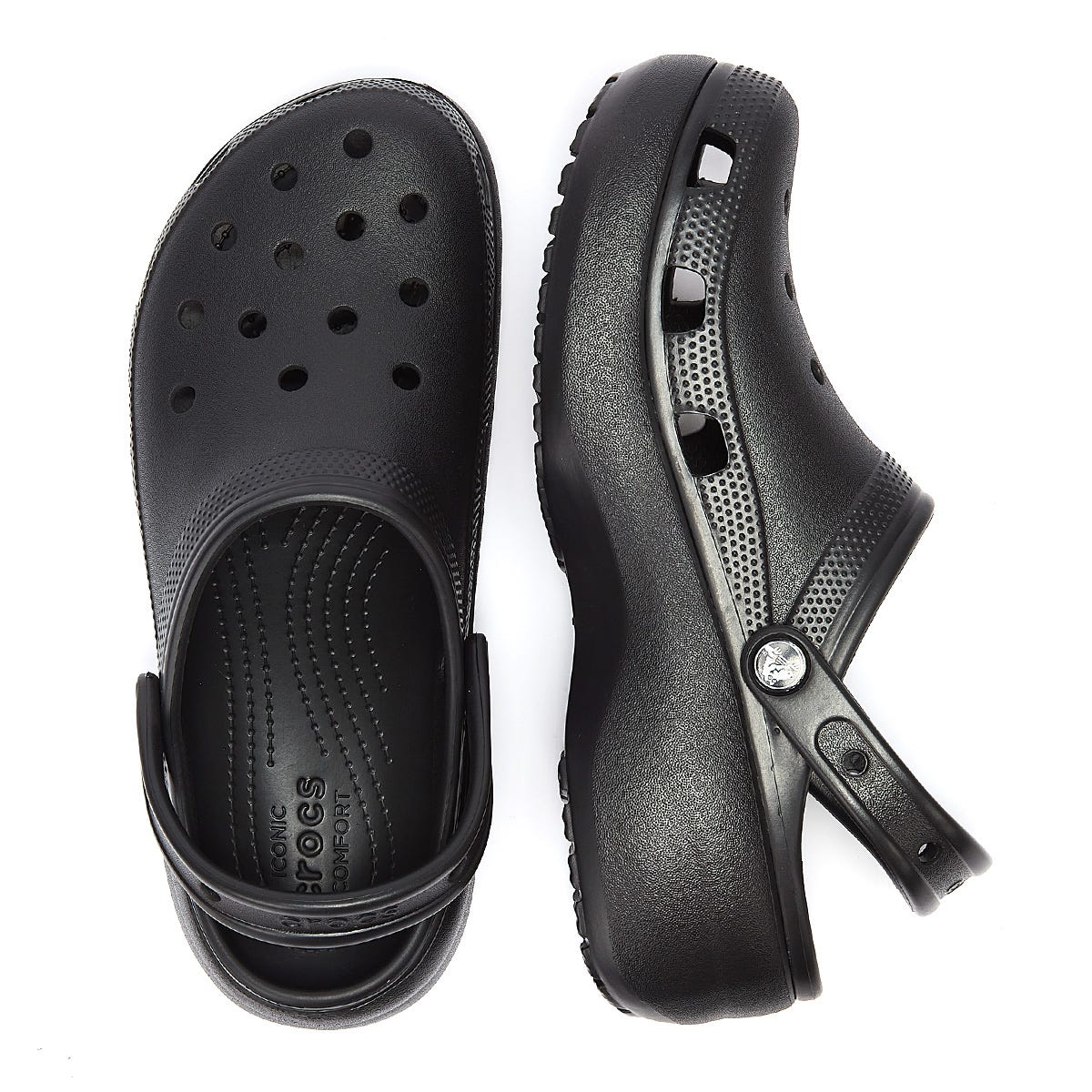 Crocs Classic Platform Womens Black Clogs