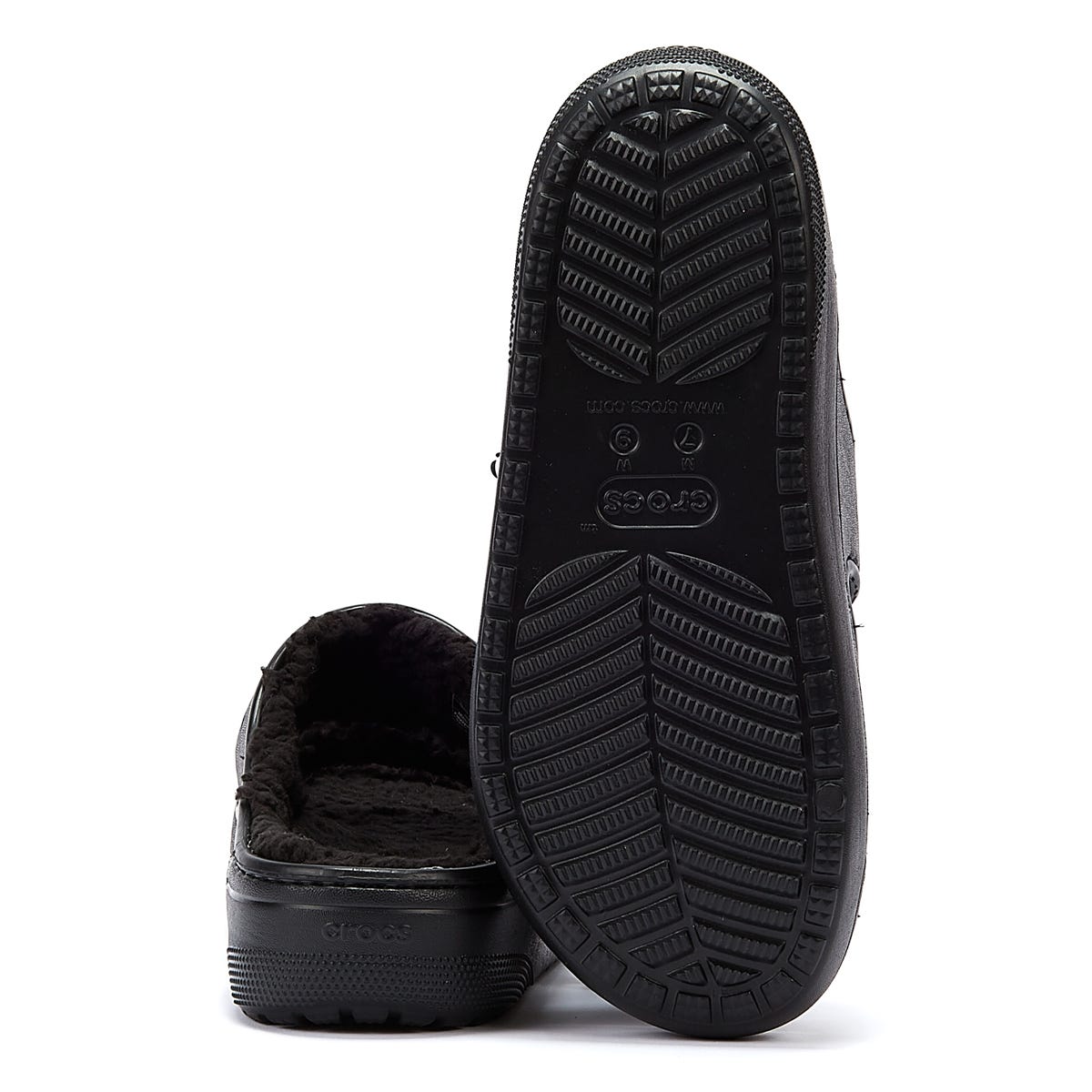 Crocs Classic Cozzzy Womens Black Sandals