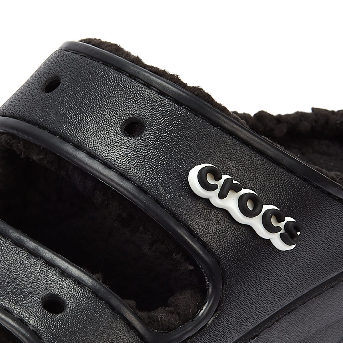 Crocs Classic Cozzzy Womens Black Sandals