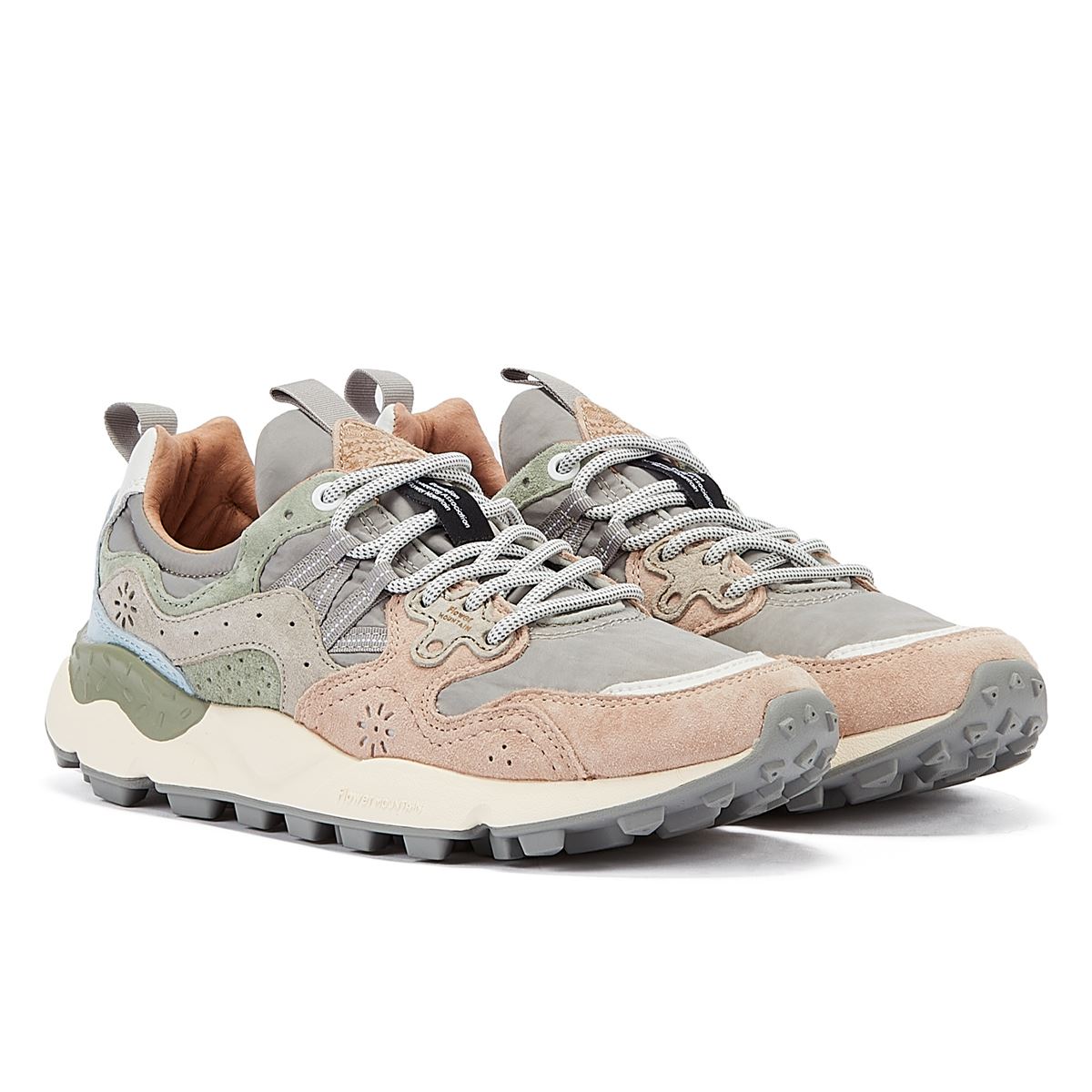 Flower Mountain Yamano 3 Uni Suede Nylon Women's Pink Sneakers