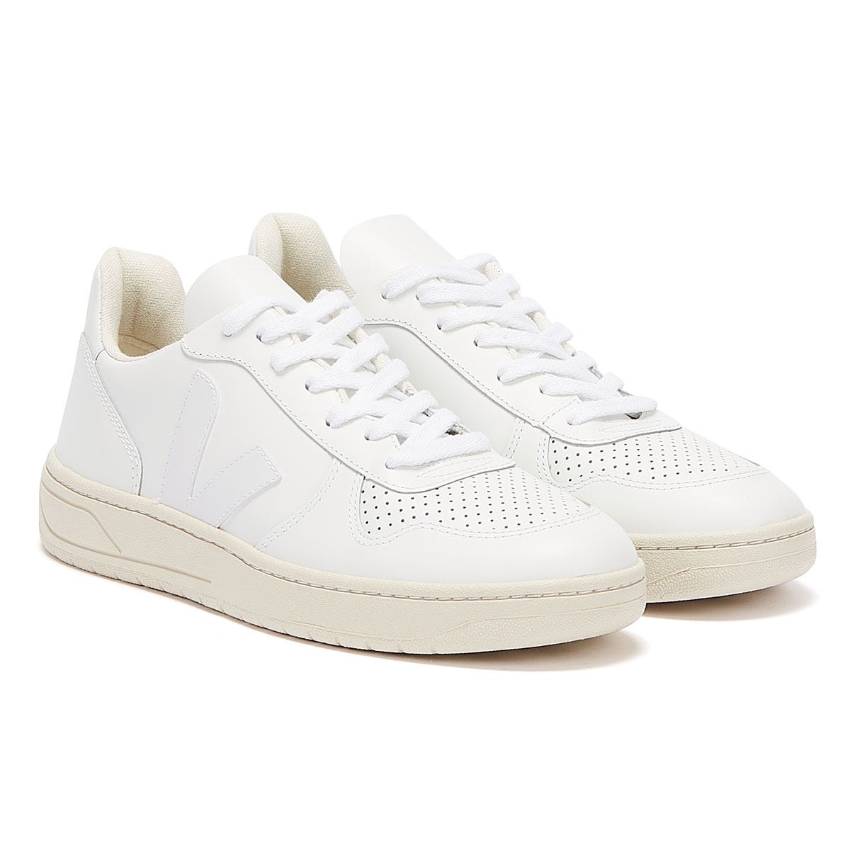 Veja V-10 Womens Extra White / White Sneakers