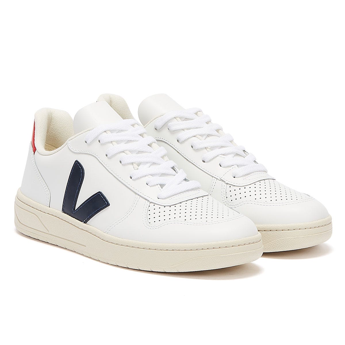 Veja V-10 Womens Extra White / Nautico Pekin Sneakers
