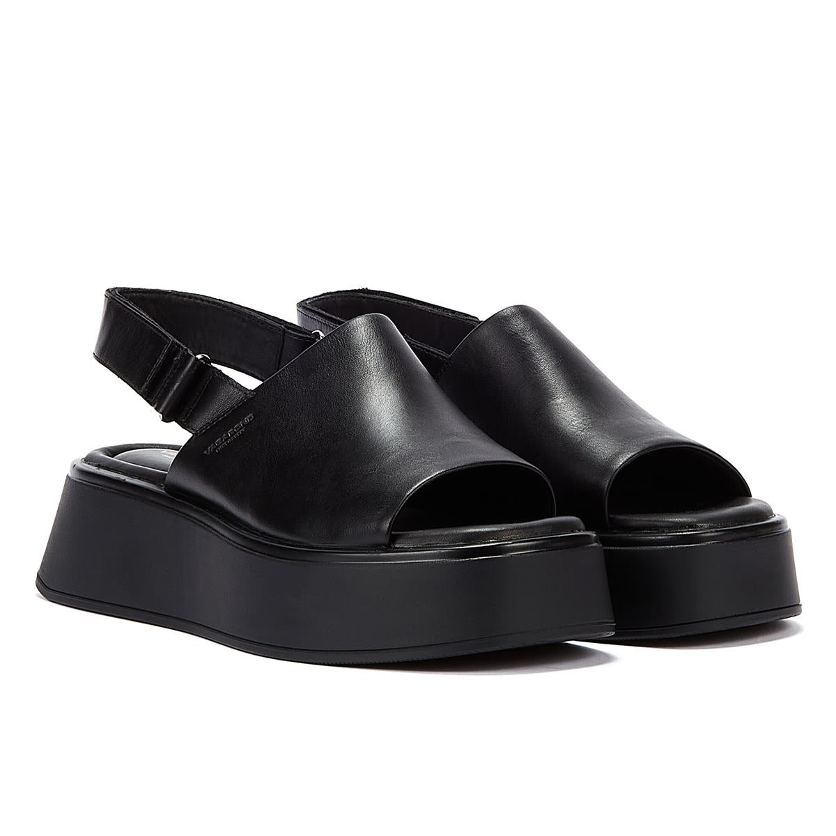 Vagabond Courtney Mule Slingback Women's Black Sandal