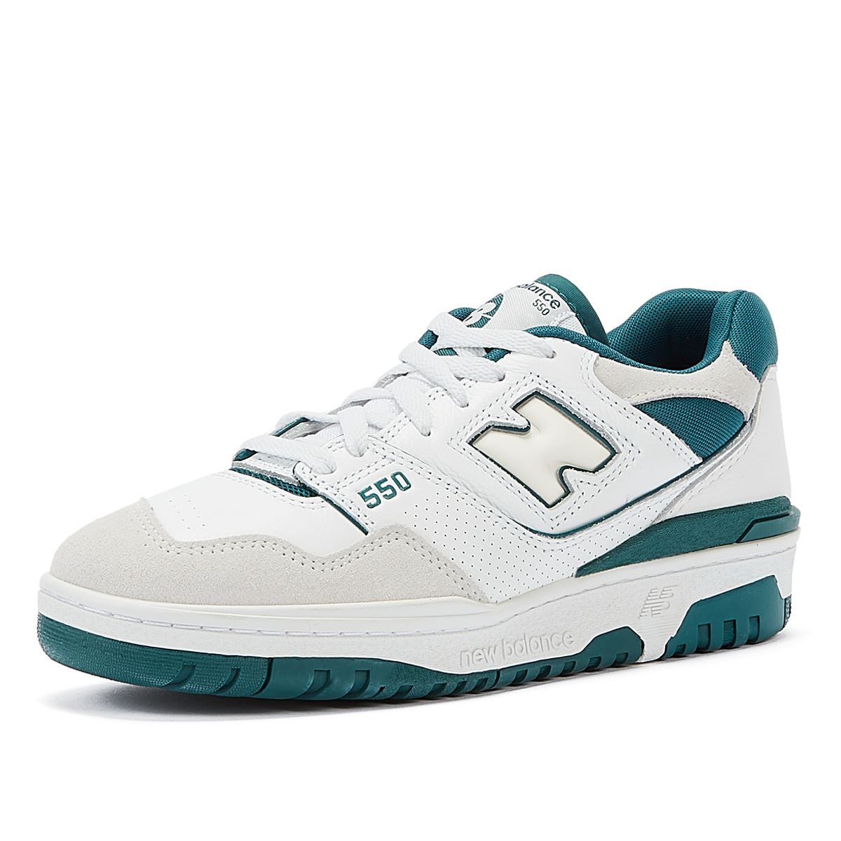 New Balance 550 White/Green Sneakers