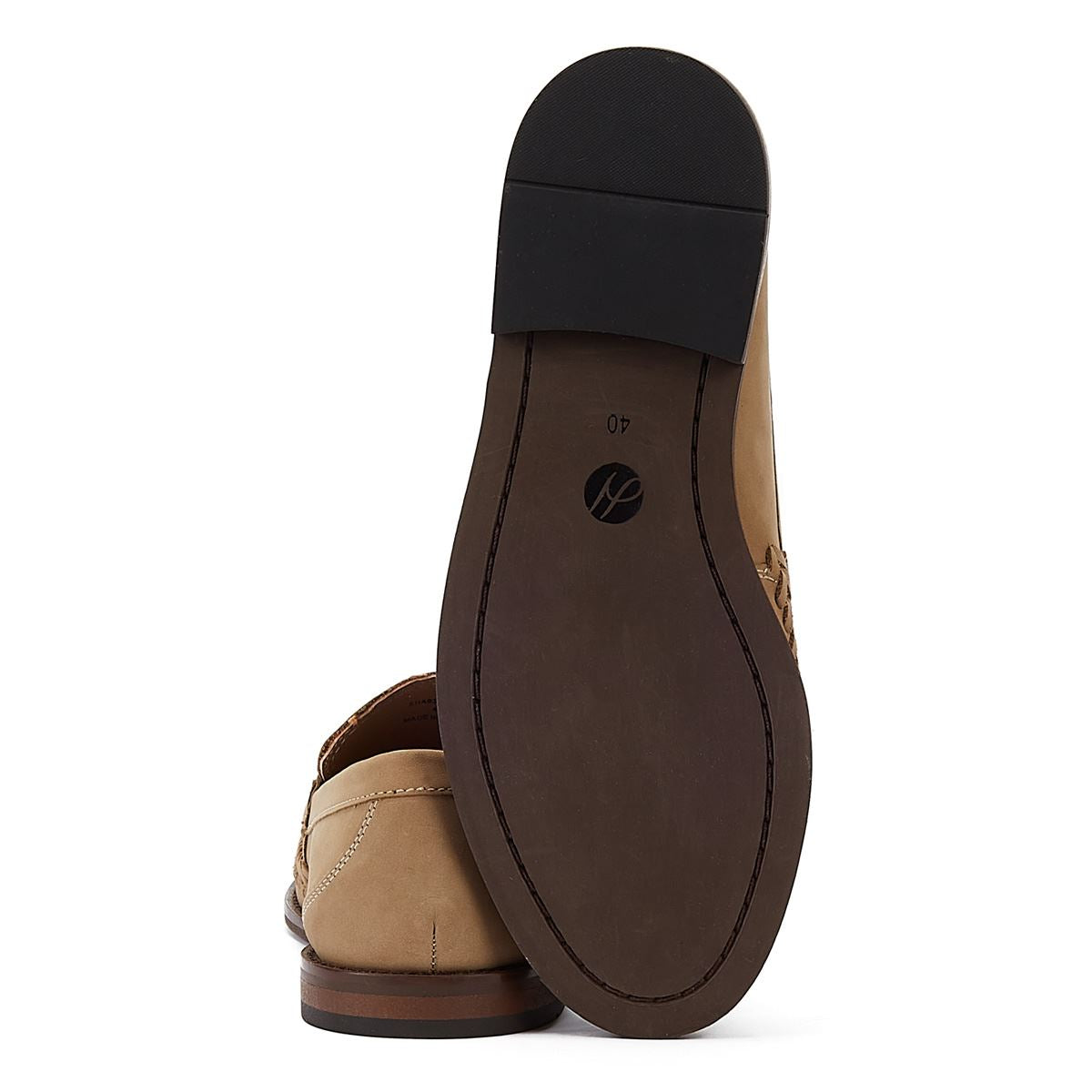 H By Hudson Haldon Loafer Taupe Suede Mens Taupe Casual
