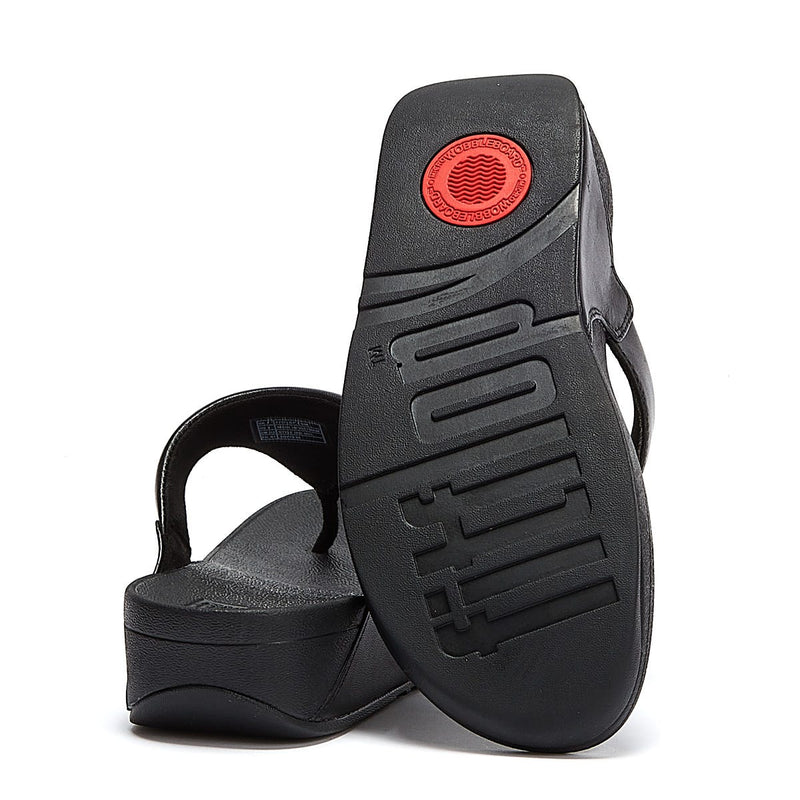 FitFlop Womens Black Lulu Sandals