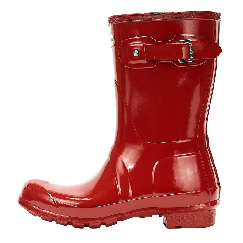 Hunter Original Gloss Short Womens Military Red Wellies