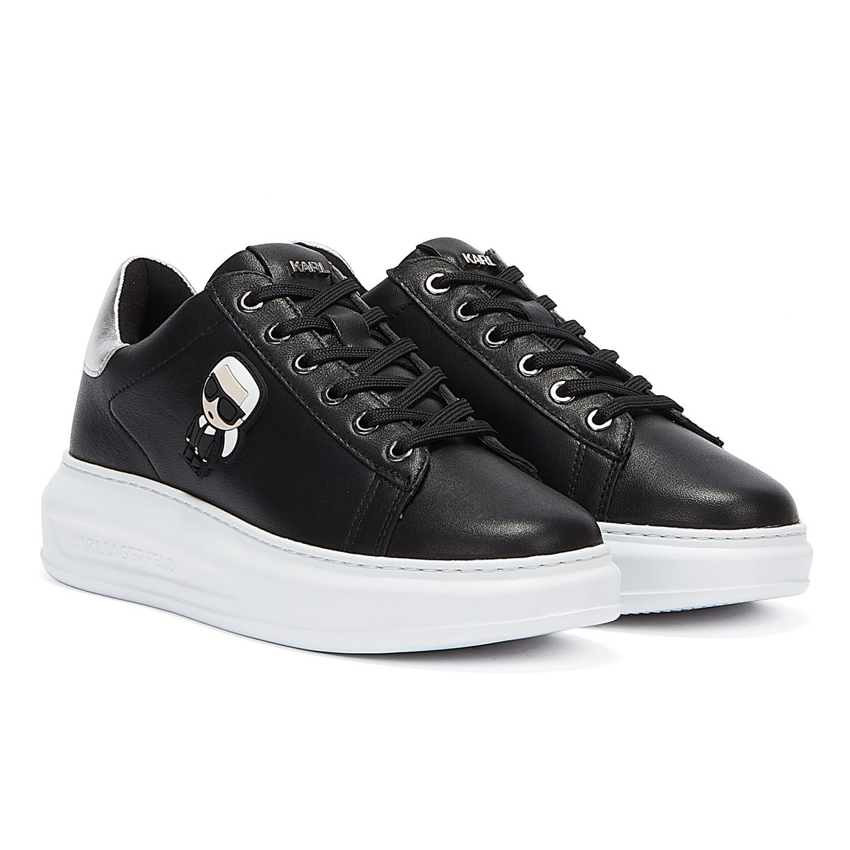 Karl Lagerfeld Kapri Karl Ikonic Womens Black Sneakers