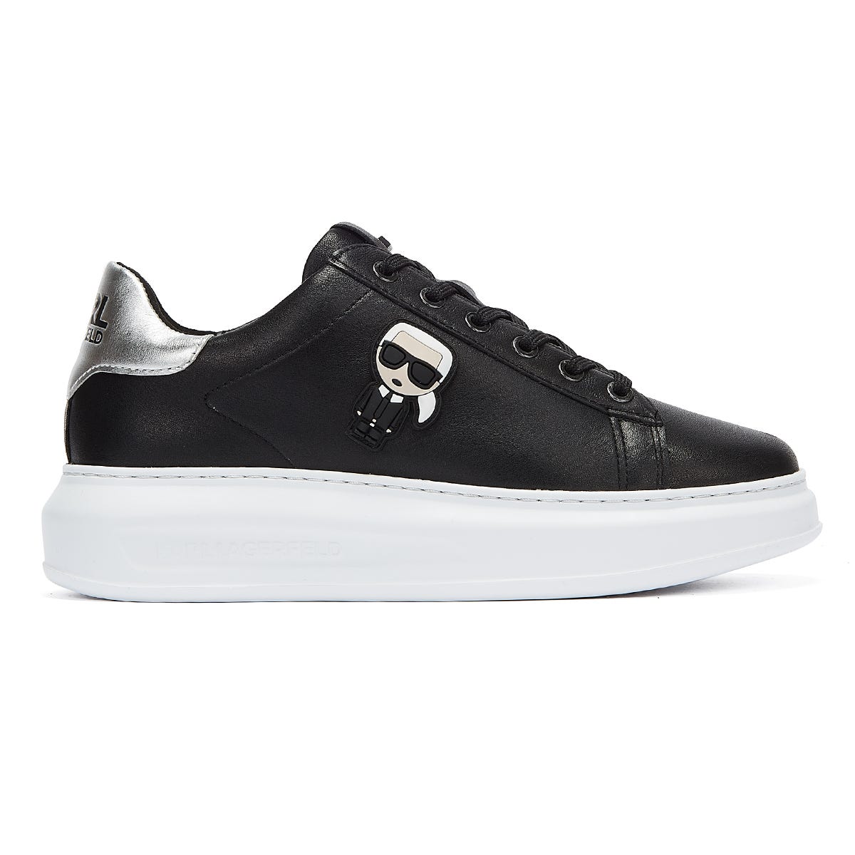 Karl Lagerfeld Kapri Karl Ikonic Womens Black Sneakers