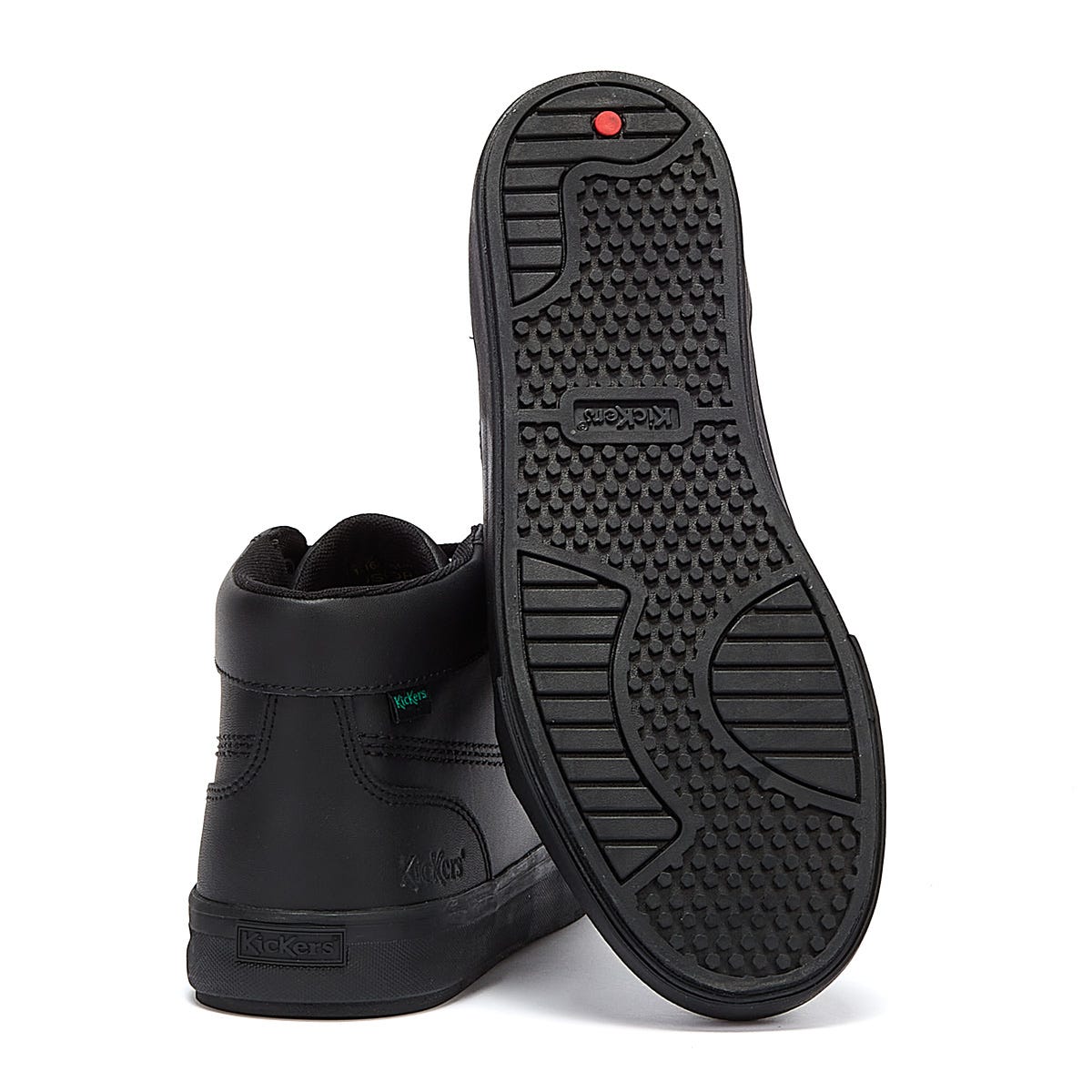 Kickers Tovni Hi Leather Mens Black Sneakers