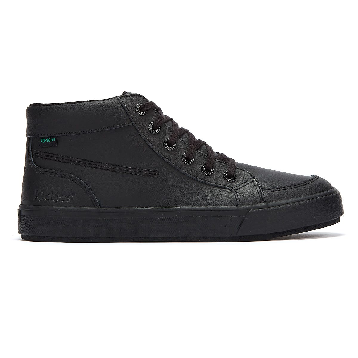 Kickers Tovni Hi Leather Mens Black Sneakers