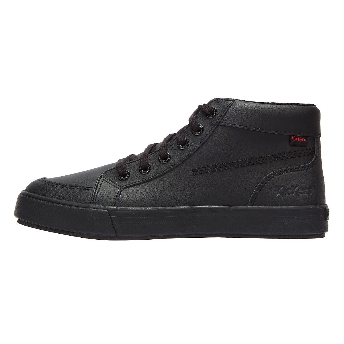 Kickers Tovni Hi Leather Mens Black Sneakers