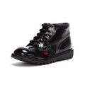 Kickers Youth Kick Hi Black Patent
