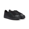 Kickers Youth Black Leather Tovni Lacer Sneakers